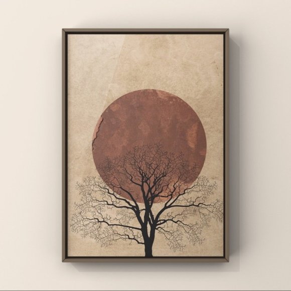 Modern minimalist Scandinavian abstract wall art - Picture 1 of 3